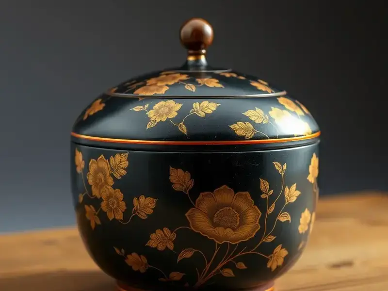 江戸期蒔絵棗の修復事例