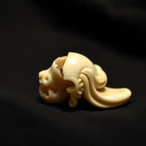 象牙根付修復事例