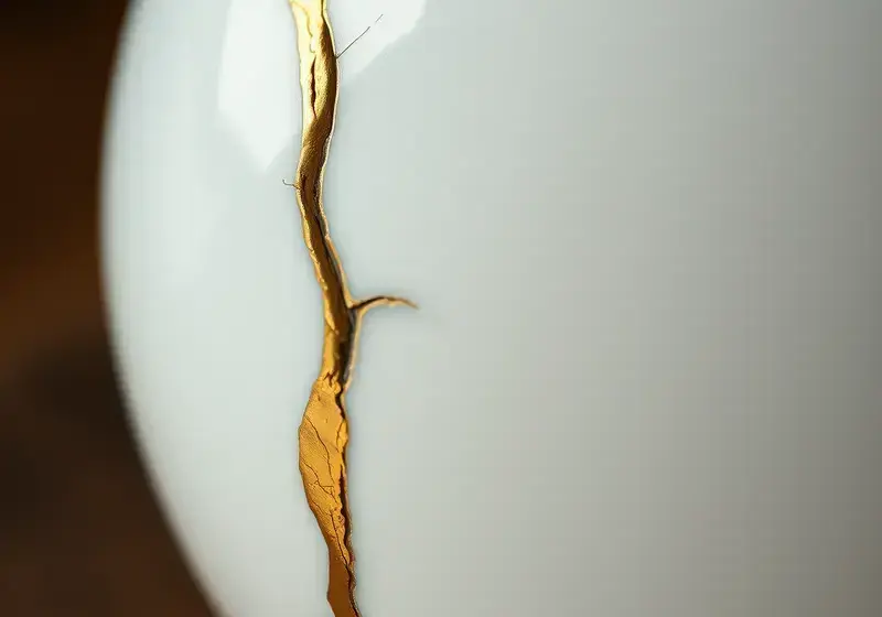 金継ぎ施工例 — 江戸期茶碗